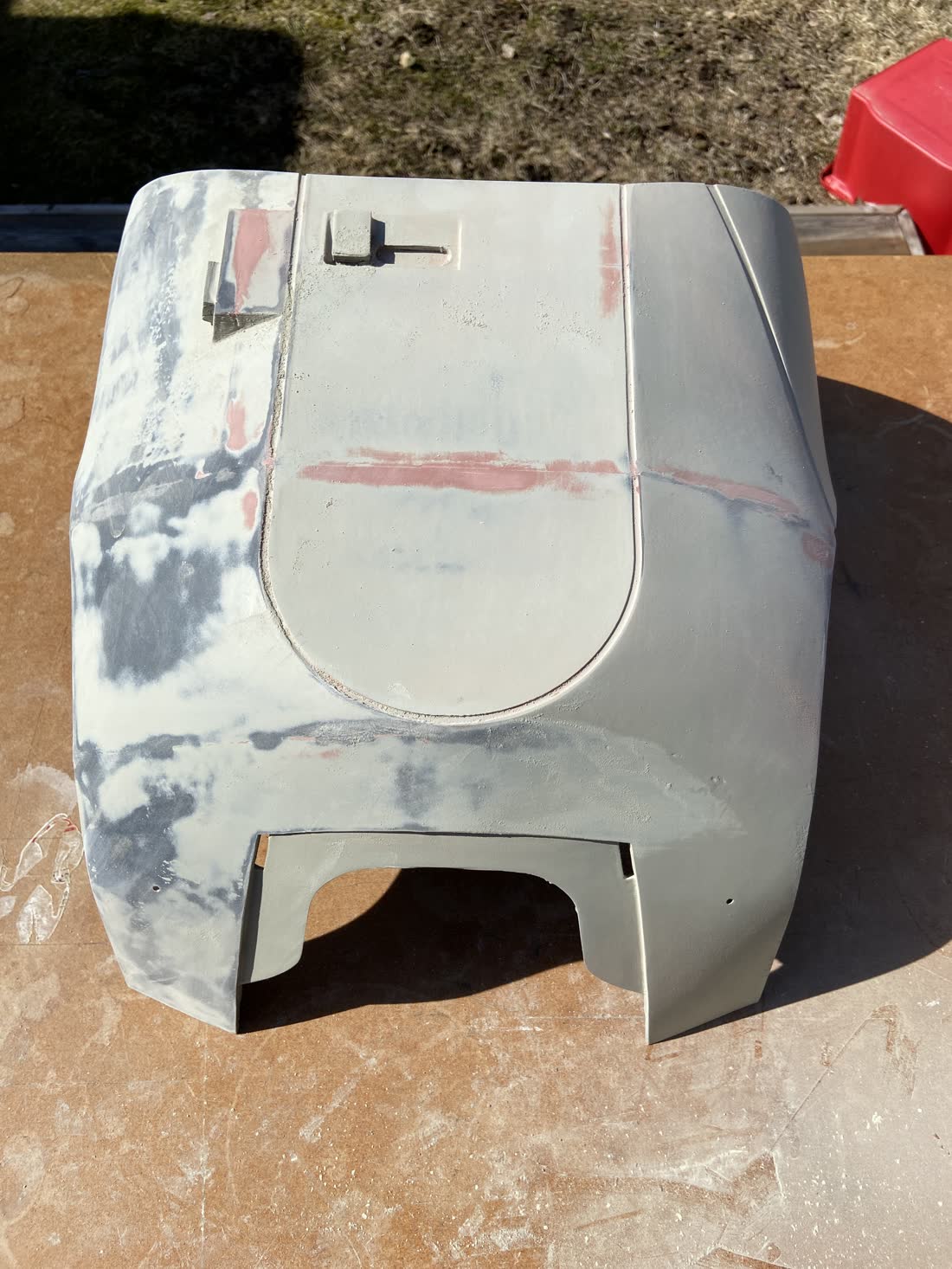Sanded back after the filler primer pass