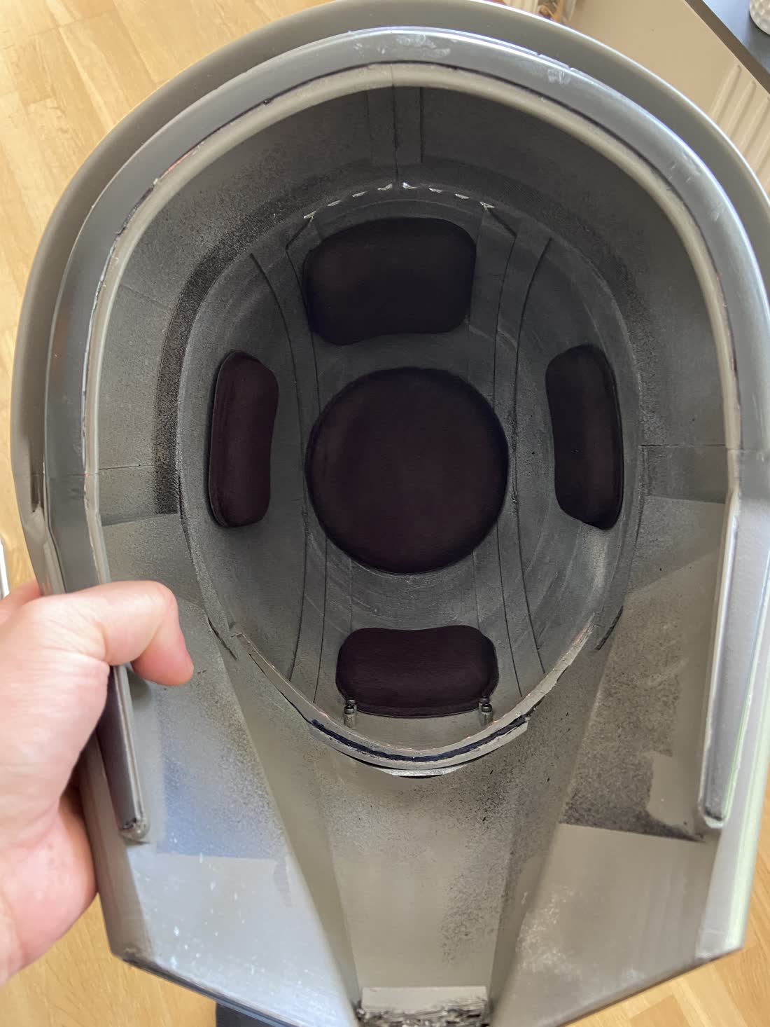 Interior padding fitted